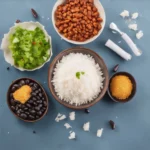 white rice with black bean